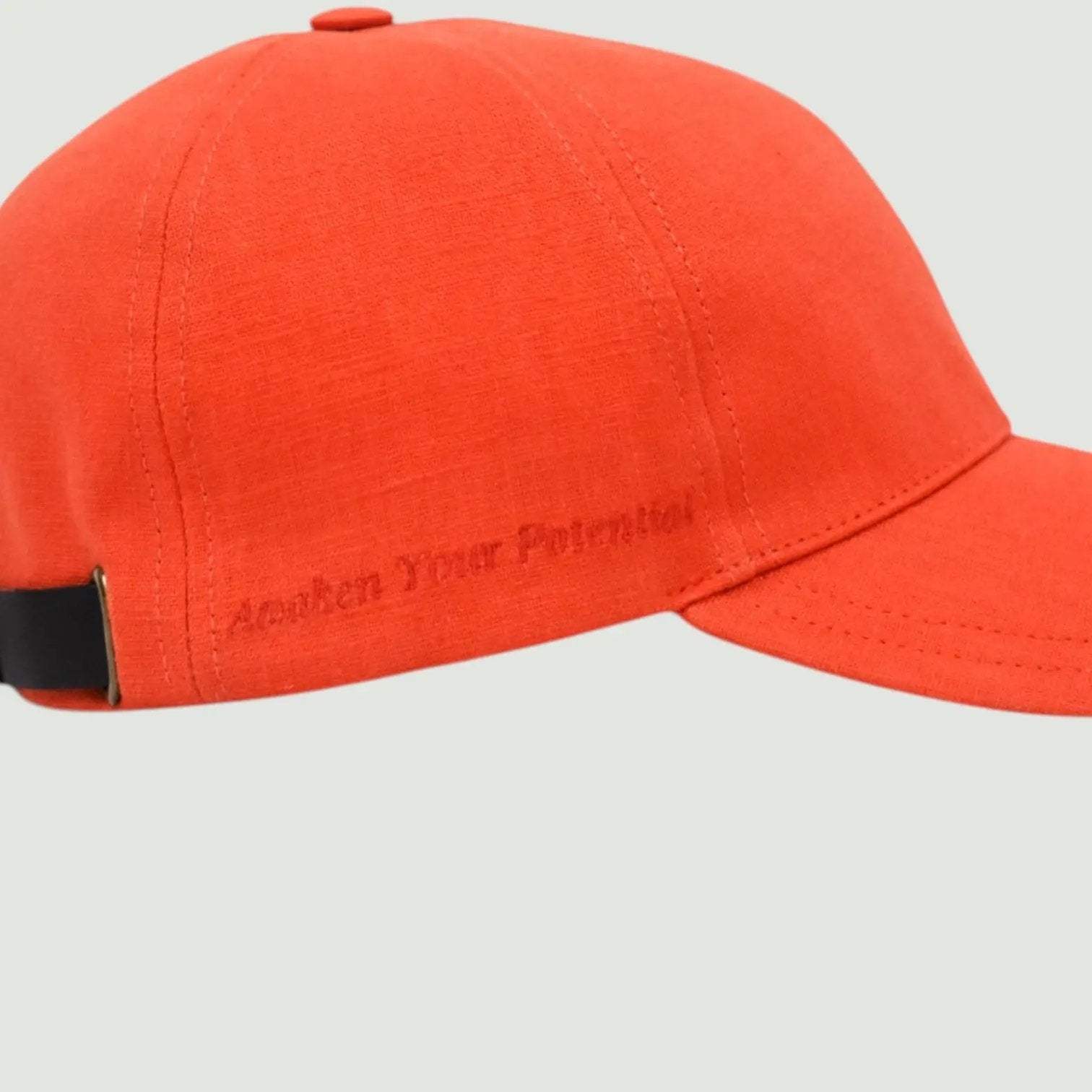 Casquette en lin Orange