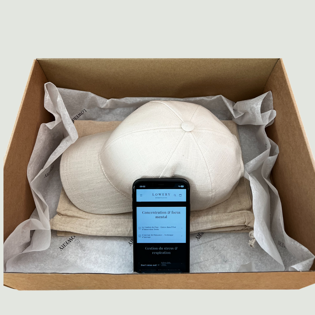 Coffret de préparation mentale en lin Blanc