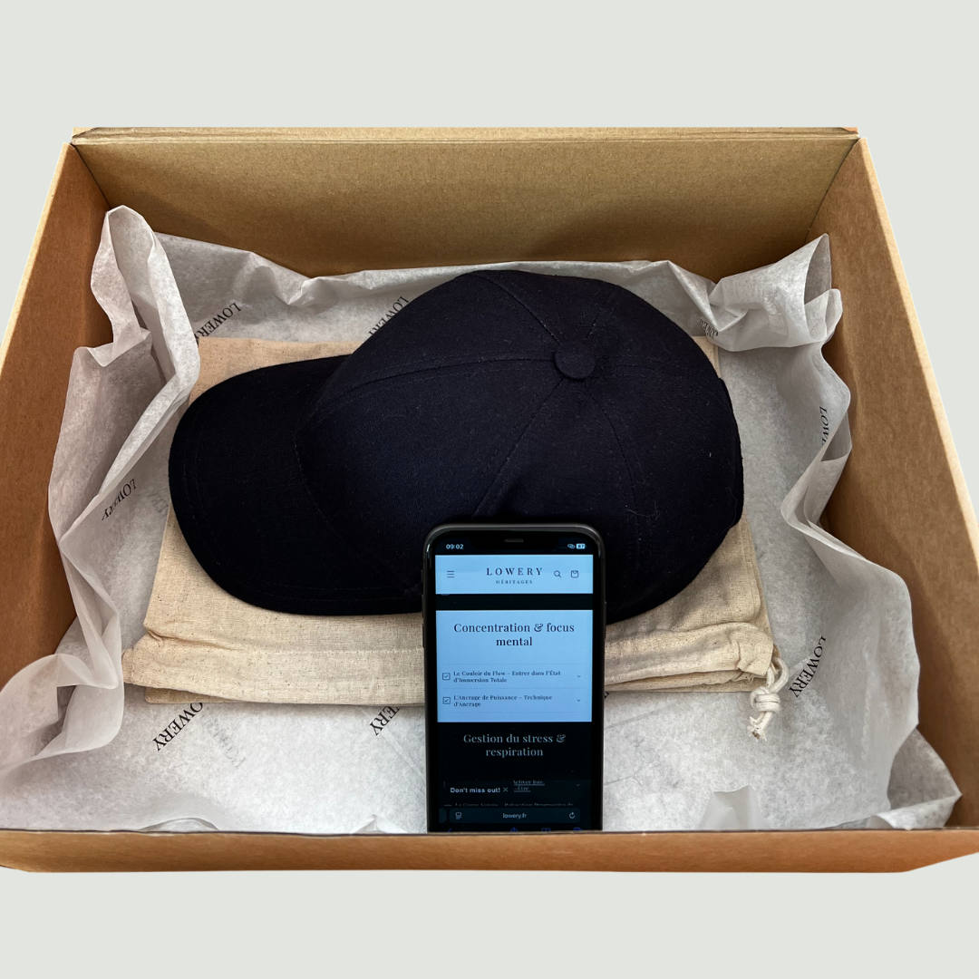 Coffret de préparation mentale en lin Marine