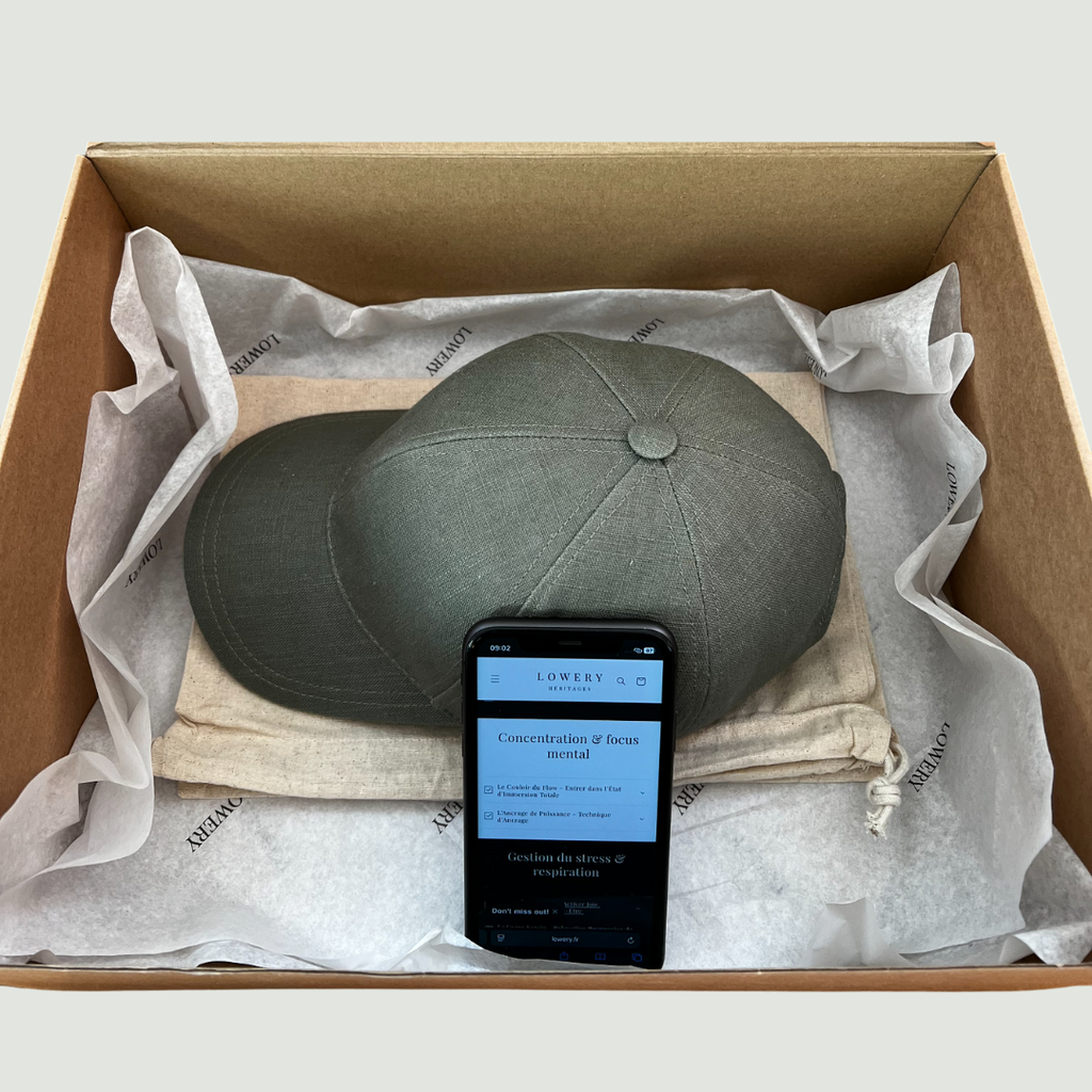 Coffret de préparation mentale en lin Kaki
