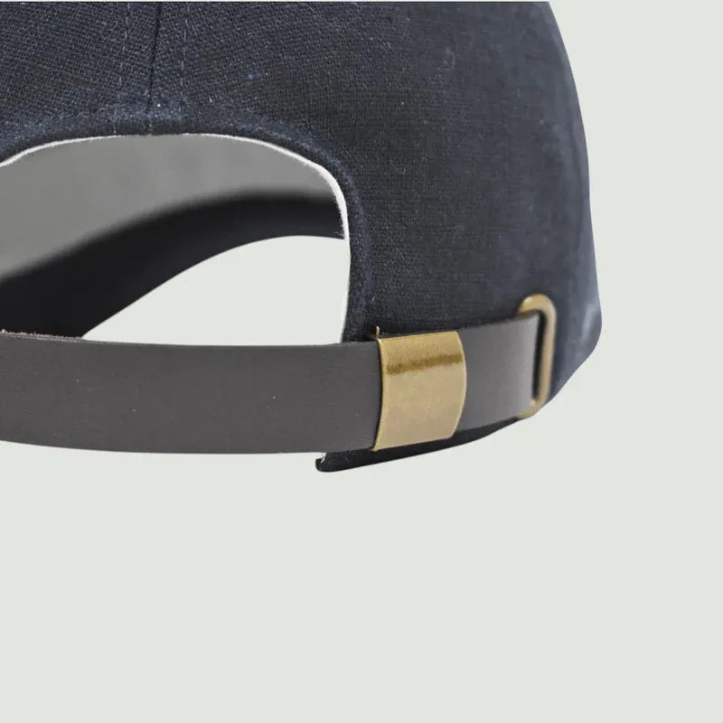 Casquette d'ancrage en lin Marine