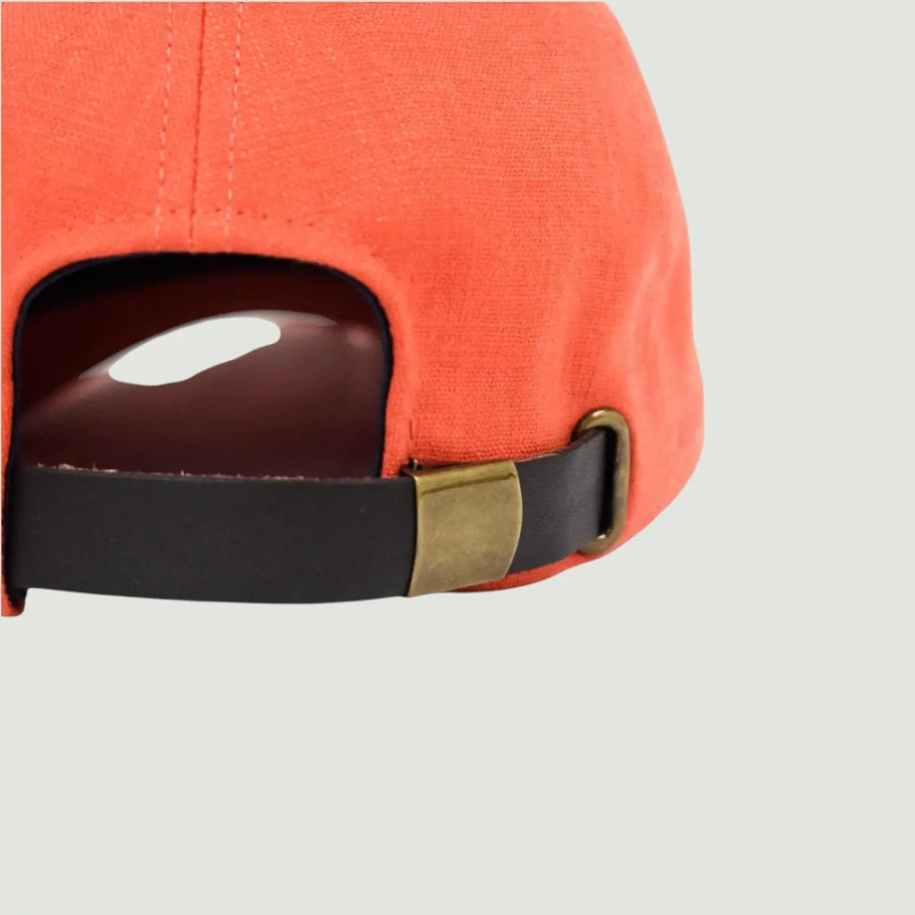 Casquette en lin Orange Lowery