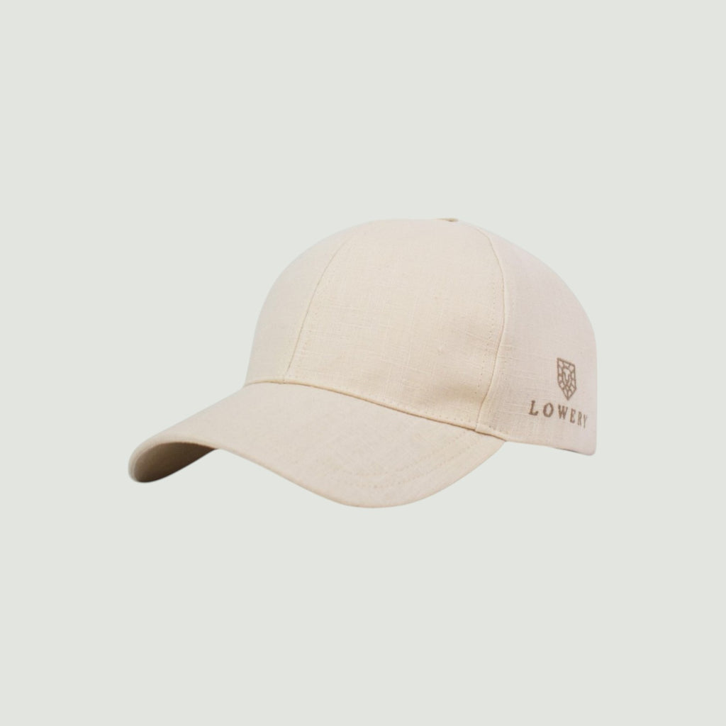Casquette en lin Blanc