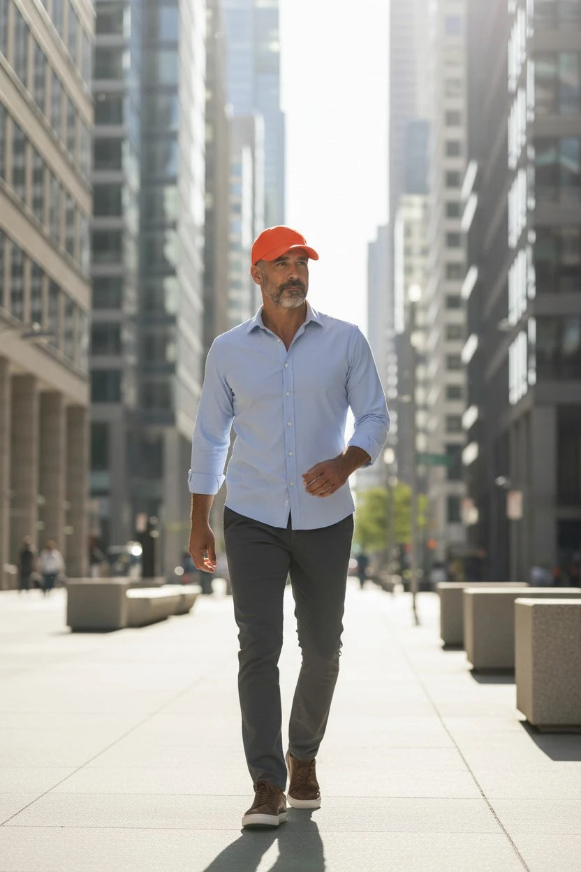 Casquette mantra en lin Orange – Édition limitée